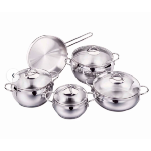 سرویس قابلمه استیل 9 پارچه کرکماز مدل تامبیک کد 1800