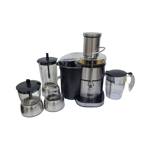 آبمیوه گیری فکر مدل KF956 چهار کاره ۵ سرعته با تیغه طلایی