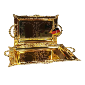 سینی دو تیکه هانوور طلایی مدل 1805